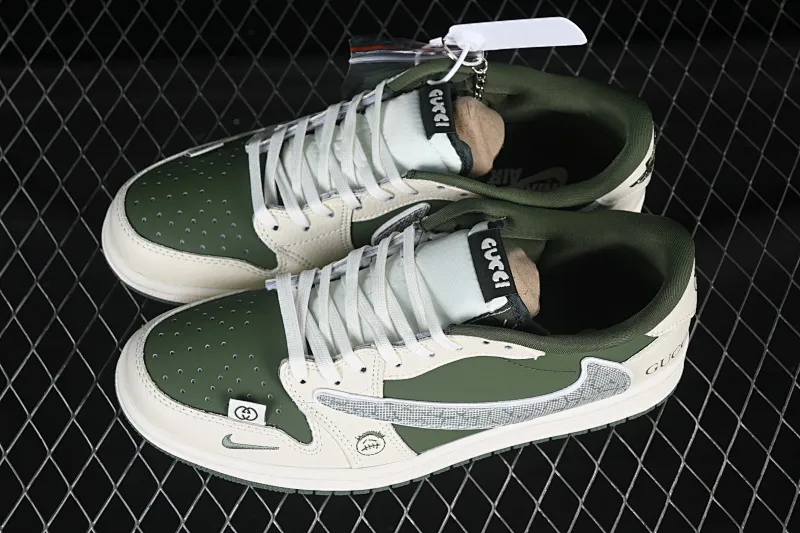 All categories Air Jordan Jordan series basketball shoes Air Jordan 1 Low High-end customized low-top sneakers Air Jordan 1 Low OG SP AJ1 Joe 1 Stucci co-branded black gray blue black hook low-top cultural casual sneakers XS2024-001